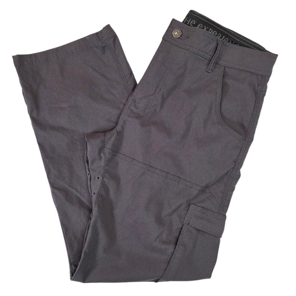 Prana Mens 32x30 Zion Pants Grey Stretch Hiking Climbing Technical M4ST30116